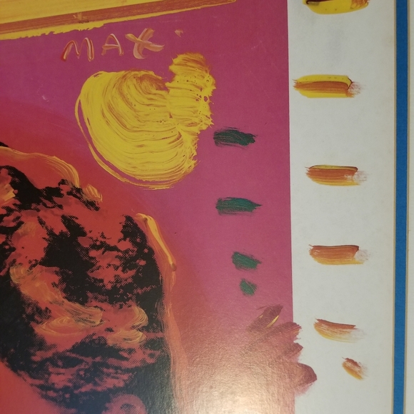 1993 PETER MAX vintage lithograph BILL CLINTON inaugural gala 35x22 unframed - Picture 3 of 8